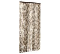 vidaXL Moustiquaire Beige et marron 100x220 cm Chenille