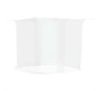 vidaXL Moustiquaire Suspendue 156 Maille Blanc 220x150x180 cm, moustiquaire pour lit, Tente à baldaquin, Rideau Anti-Mouches, Tente de lit