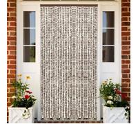 vidaXL Moustiquaire rideau de porte 100x220 cm Beige chenille contre insectes