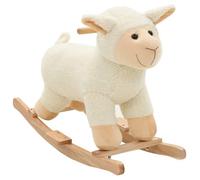 vidaXL Mouton à bascule Peluche 78x34x58 cm Blanc 80220 Blanc G