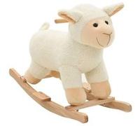 vidaXL Mouton à bascule Peluche 78x34x58 cm Blanc 80220 Blanc G