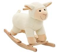 vidaXL Mouton à Bascule Peluche Blanc Animal Basculer pour Bébé Jouet Enfant