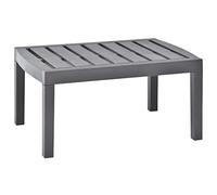 Table de jardin Moka 78x55x38 cm Plastique Gris G
