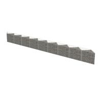 vidaXL Mur de gabion Acier galvanisé 630 x 30 x 50 cm