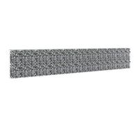 vidaXL Mur à Gabion Couvercles Acier Galvanisé 600x30x100 cm Jardin Terrasse