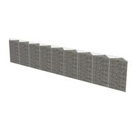Mur de gabion Acier galvanisé 630x30x100 cm