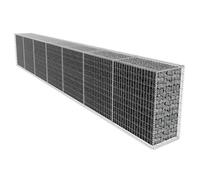 vidaXL Mur de gabion avec couvercle 600x40x100 cm Panier à pierres Jardin/Patio 142530