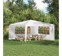 Vidaxl Mur De Tente De Fête 2 Pcs 400 X 195 Cm Blanc Pe Et Acier
