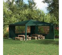Vidaxl Mur De Tente De Fête 2 Pcs 400 X 195 Cm Vert Pe Et Acier