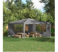 vidaXL Mur de tente de fête 2 pièces 400 x 195 cm Gris clair 42033029