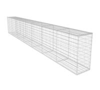 vidaXL Mur en gabion avec couvercle Acier galvanisé 600x50x100 cm