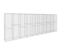 vidaXL Mur en gabion avec couvercle Acier galvanisé 600 x 50 x 200 cm 145089