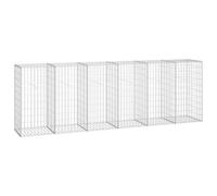 Vidaxl Mur En Gabion Avec Couvercles Acier Galvanisé 300 X 50 X 100 Cm