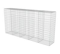 Vidaxl Mur En Gabion Avec Couvercles Acier Galvanisé 300 X 50 X 150 Cm