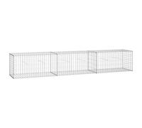 Vidaxl Mur En Gabion Avec Couvercles Acier Galvanisé 300 X 50 X 50 Cm