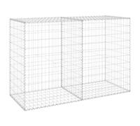 vidaXL Mur en Gabion avec Couvercles Paniers de Gabion Mur de Soutènement Jardin Patio Terrasse Extérieur Acier Galvanisé 150x60x100 cm