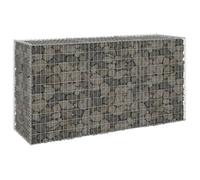 vidaXL Mur en gabion avec couvercles Acier galvanisé 200x60x100 cm 147815