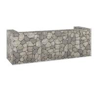 Vidaxl Mur En Gabion Pour Poubelles Acier Galvanisé 325x100x110 Cm
