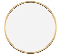 vidaXL Mural Miroir de Maquillage Coiffeuse Cosmétique Décoration de Chambre à Coucher Salle de Bain Salon Intérieur Doré Ø 20 cm Rond