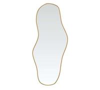vidaXL Mural Miroir de Maquillage Coiffeuse Cosmétique Décoration de Chambre à Coucher Salle de Bain Salon Intérieur Doré 100x45 cm