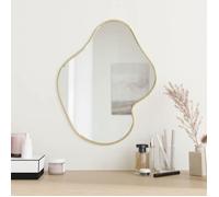vidaXL Mural Miroir de Maquillage Coiffeuse Cosmétique Décoration de Chambre à Coucher Salle de Bain Salon Intérieur Doré 348271