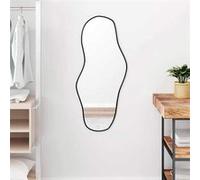 vidaXL Miroir mural de maquillage 348267 – Noir pour chambre, salle de bain, salon