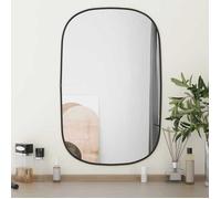 vidaXL Mural Miroir de Maquillage Coiffeuse Cosmétique Décoration de Chambre à Coucher Salle de Bain Salon Intérieur Noir 348225