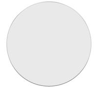 vidaXL Mural Miroir de Maquillage Coiffeuse Cosmétique Décoration de Chambre à Coucher Salle de Bain Salon Intérieur Argenté Ø 60 cm Rond