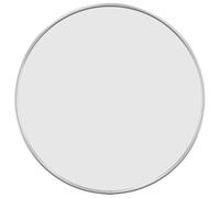 vidaXL Mural Miroir de Maquillage Coiffeuse Cosmétique Décoration de Chambre à Coucher Salle de Bain Salon Intérieur Argenté Ø 40 cm Rond