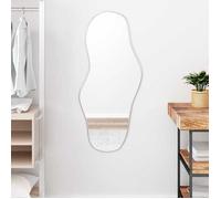 vidaXL Mural Miroir de Maquillage Coiffeuse Cosmétique Décoration de Chambre à Coucher Salle de Bain Salon Intérieur Argenté 348258