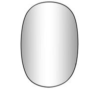 vidaXL Mural Miroir de Maquillage Coiffeuse Cosmétique Décoration de Chambre à Coucher Salle de Bain Salon Intérieur Noir 60x40 cm