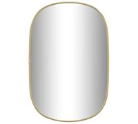 vidaXL Mural Miroir de Maquillage Coiffeuse Cosmétique Décoration de Chambre à Coucher Salle de Bain Salon Intérieur Doré 60x40 cm