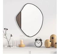 vidaXL Mural Miroir de Maquillage Coiffeuse Cosmétique Décoration de Chambre à Coucher Salle de Bain Salon Intérieur Noir 348252