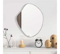 vidaXL Mural Miroir de Maquillage Coiffeuse Cosmétique Décoration de Chambre à Coucher Salle de Bain Salon Intérieur Argenté 348248 Blanc G