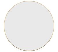 vidaXL Mural Miroir de Maquillage Coiffeuse Cosmétique Décoration de Chambre à Coucher Salle de Bain Salon Intérieur Doré Ø 348182