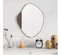 vidaXL Mural Miroir de Maquillage Coiffeuse Cosmétique Décoration de Chambre à Coucher Salle de Bain Salon Intérieur Doré 348250