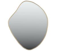 vidaXL Mural Miroir de Maquillage Coiffeuse Cosmétique Décoration de Chambre à Coucher Salle de Bain Salon Intérieur Doré 50x40 cm