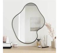 vidaXL Mural Miroir de Maquillage Coiffeuse Cosmétique Décoration de Chambre à Coucher Salle de Bain Salon Intérieur Noir 348274 Noir G