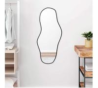 vidaXL Mural Miroir de Maquillage Coiffeuse Cosmétique Décoration de Chambre à Coucher Salle de Bain Salon Intérieur Noir 348267