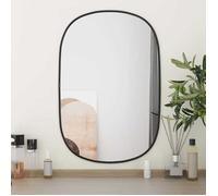 vidaXL Miroir mural de maquillage 60x40 cm – Noir – Coiffeuse 348224