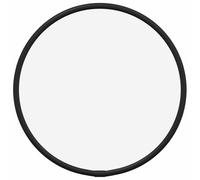 vidaXL Mural Miroir de Maquillage Coiffeuse Cosmétique Décoration de Chambre à Coucher Salle de Bain Salon Intérieur Noir Ø 20 cm Rond