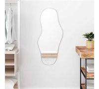 vidaXL Mural Miroir de Maquillage Coiffeuse Cosmétique Décoration de Chambre à Coucher Salle de Bain Salon Intérieur Argenté 348257 Blanc G