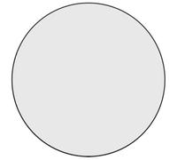 vidaXL Mural Miroir de Maquillage Coiffeuse Cosmétique Décoration de Chambre à Coucher Salle de Bain Salon Intérieur Noir Ø 60 cm Rond