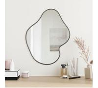 vidaXL Mural Miroir de Maquillage Coiffeuse Cosmétique Décoration de Chambre à Coucher Salle de Bain Salon Intérieur Noir 348273
