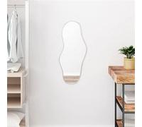 vidaXL Mural Miroir de Maquillage Coiffeuse Cosmétique Décoration de Chambre à Coucher Salle de Bain Salon Intérieur Argenté 348255 Blanc G