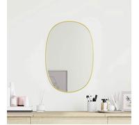 vidaXL Mural Miroir de Maquillage Coiffeuse Cosmétique Décoration de Chambre à Coucher Salle de Bain Salon Intérieur Doré 348218