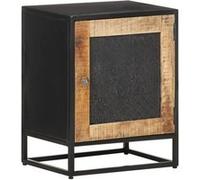 vidaXL Table de chevet 40x30x50 cm Bois de manguier brut Marron