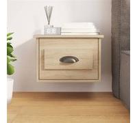 Vidaxl Table De Chevet Murale Chêne Sonoma 41,5x36x28 Cm Multicolore