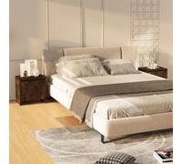 Vidaxl Tables De Chevet 2 Pcs Chêne Fumé 45x34x44,5 Cm Bois Ingénierie Multicolore