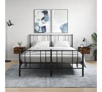 Vidaxl Tables De Chevet Murales 2 Pcs Chêne Fumé 35x35x20 Cm